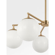 Generation GLC1795 Nube 5-lt 26" Chandelier - Satin Brass
