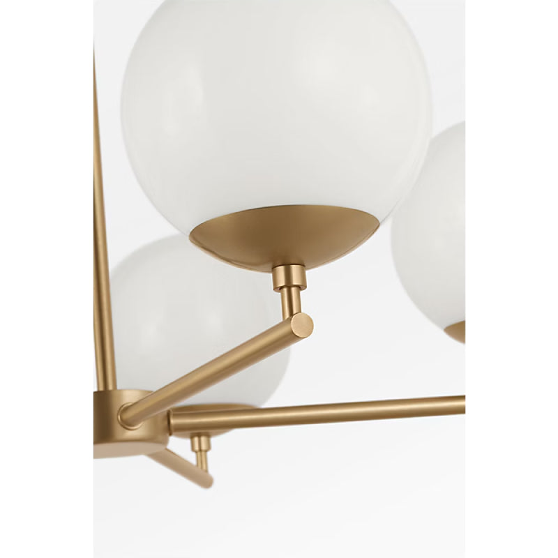 Generation GLC1795 Nube 5-lt 26" Chandelier - Satin Brass