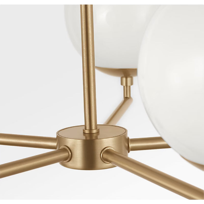 Generation GLC1795 Nube 5-lt 26" Chandelier - Satin Brass