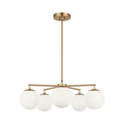 Generation GLC1795 Nube 5-lt 26" Chandelier - Satin Brass