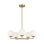 Generation GLC1795 Nube 5-lt 26" Chandelier - Satin Brass