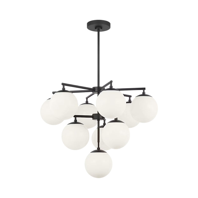 Generation GLC18010E Nube 10-lt 26" LED Chandelier - Midnight Black