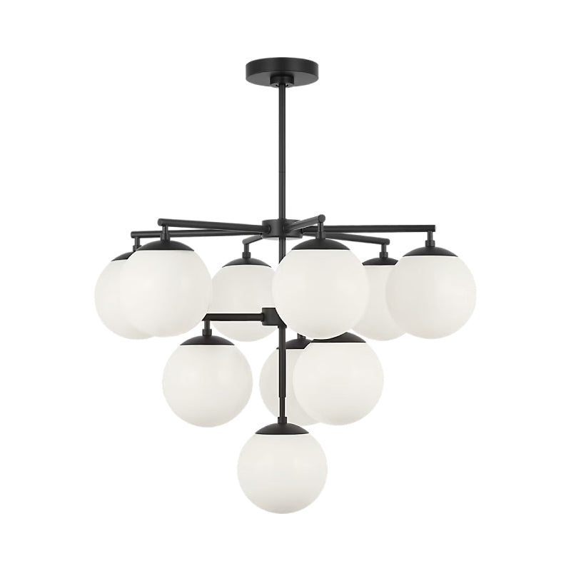 Generation GLC18010E Nube 10-lt 26" LED Chandelier - Midnight Black