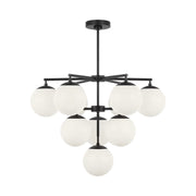 Generation GLC18010E Nube 10-lt 26" LED Chandelier - Midnight Black