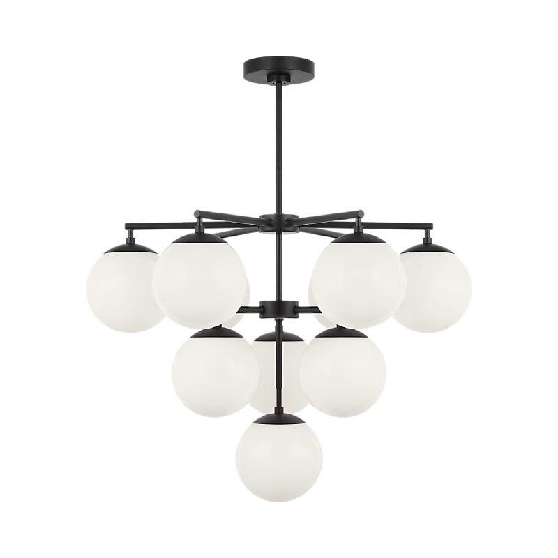 Generation GLC18010E Nube 10-lt 26" LED Chandelier - Midnight Black