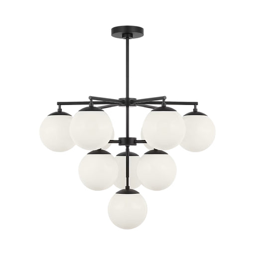 Generation GLC18010E Nube 10-lt 26" LED Chandelier - Midnight Black