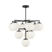 Generation GLC18010 Nube 10-lt 26" Chandelier - Midnight Black