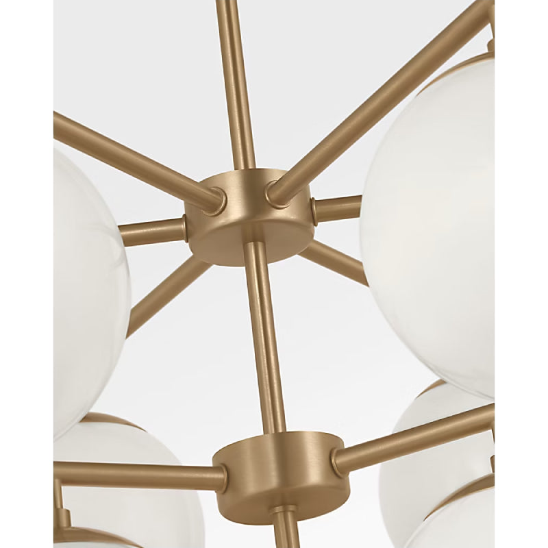 Generation GLC18010E Nube 10-lt 26" LED Chandelier - Satin Brass