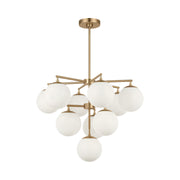 Generation GLC18010E Nube 10-lt 26" LED Chandelier - Satin Brass
