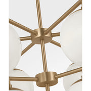 Generation GLC18010 Nube 10-lt 26" Chandelier - Satin Brass