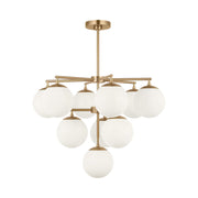 Generation GLC18010 Nube 10-lt 26" Chandelier - Satin Brass