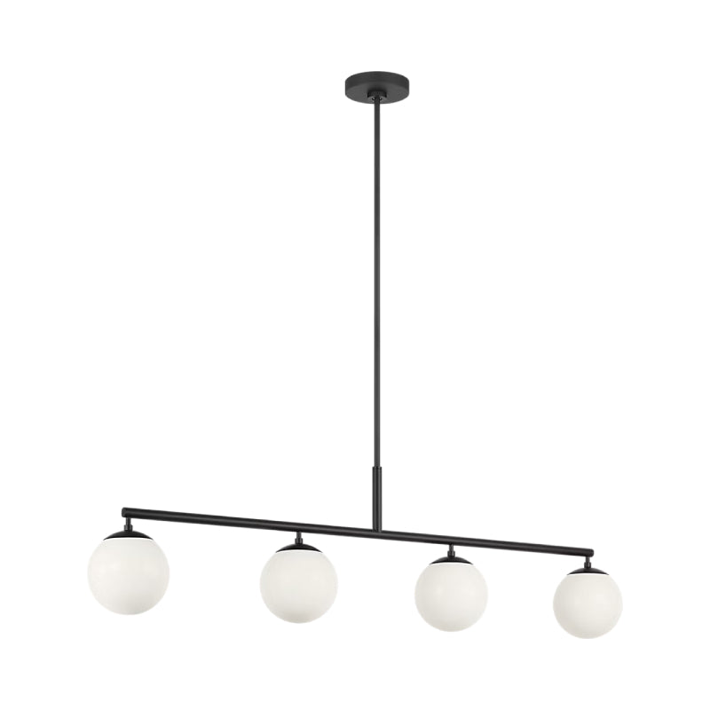 Generation GLC1814 Nube 4-lt 48" Linear Chandelier - Midnight Black