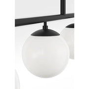 Generation GLC1814 Nube 4-lt 48" Linear Chandelier - Midnight Black