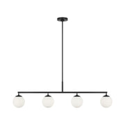 Generation GLC1814 Nube 4-lt 48" Linear Chandelier - Midnight Black