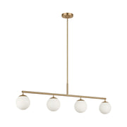 Generation GLC1814E Nube 4-lt 48" LED Chandelier - Satin Brass