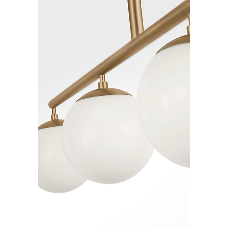 Generation GLC1814E Nube 4-lt 48" LED Chandelier - Satin Brass