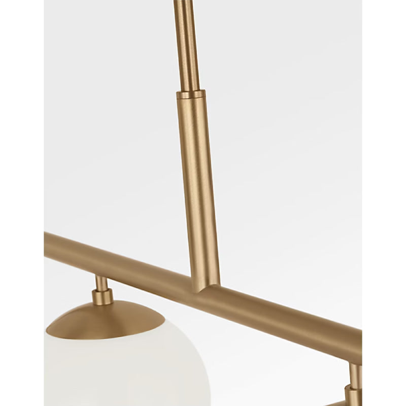 Generation GLC1814E Nube 4-lt 48" LED Chandelier - Satin Brass