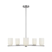 Generation GLC1935E Neblina 5-lt 28" LED Chandelier - Brushed Nickel