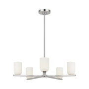 Generation GLC1935 Neblina 5-lt 28" Chandelier - Brushed Nickel