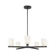 Generation GLC1935 Neblina 5-lt 28" Chandelier - Midnight Black