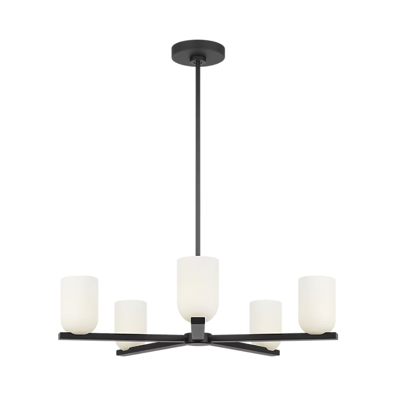 Generation GLC1935 Neblina 5-lt 28" Chandelier - Midnight Black