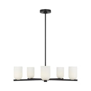 Generation GLC1935 Neblina 5-lt 28" Chandelier - Midnight Black