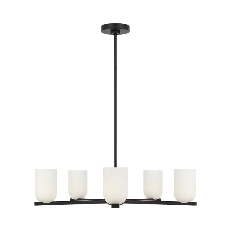 Generation GLC1935 Neblina 5-lt 28" Chandelier - Midnight Black