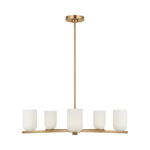 Generation GLC1935E Neblina 5-lt 28" LED Chandelier - Satin Brass