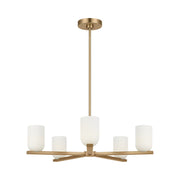 Generation GLC1935 Neblina 5-lt 28" Chandelier - Satin Brass
