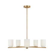 Generation GLC1935 Neblina 5-lt 28" Chandelier - Satin Brass