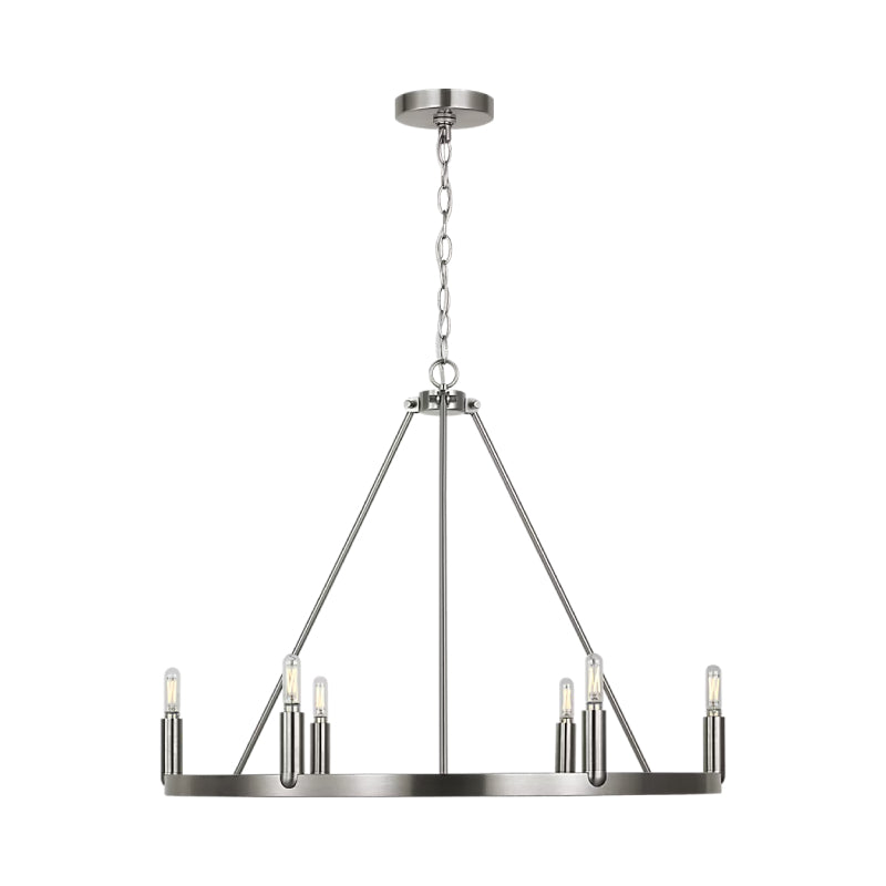 Generation GLC2016 Mirla 6-lt 28" Chandelier - Brushed Nickel