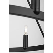 Generation GLC2016E Mirla 6-lt 28" LED Chandelier - Midnight Black