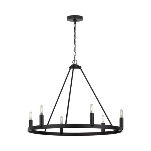 Generation GLC2016E Mirla 6-lt 28" LED Chandelier - Midnight Black