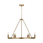 Generation GLC2016E Mirla 6-lt 28" LED Chandelier - Satin Brass