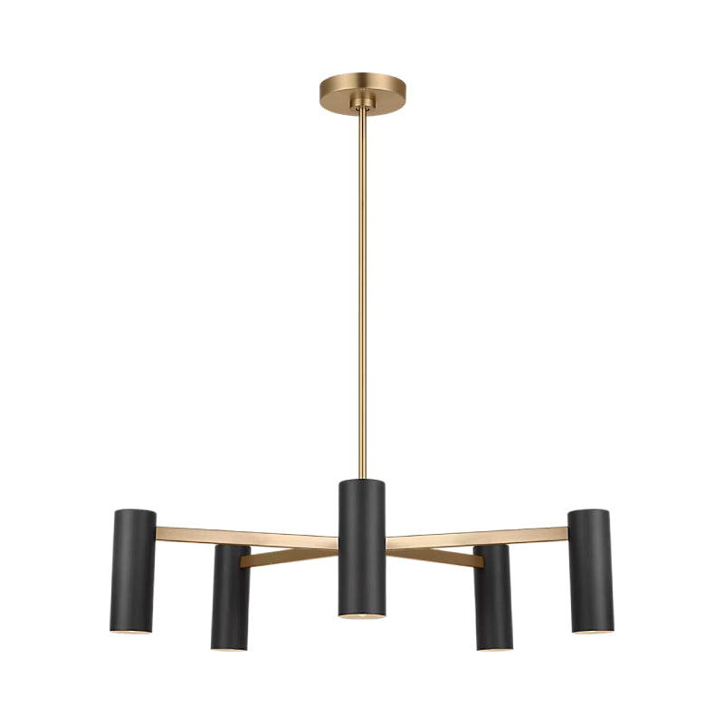 Generation GLC2055E Zentro 5-lt 29" LED Chandelier - Satin Brass