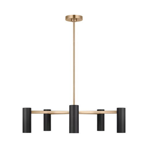 Generation GLC2055E Zentro 5-lt 29" LED Chandelier - Satin Brass