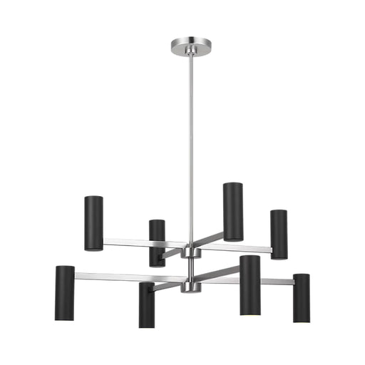 Generation GLC2068E Zentro 8-lt 36" LED Chandelier - Brushed Nickel