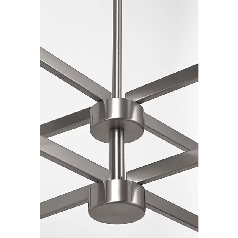 Generation GLC2068E Zentro 8-lt 36" LED Chandelier - Brushed Nickel
