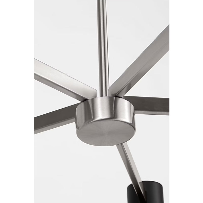 Generation GLC2068E Zentro 8-lt 36" LED Chandelier - Brushed Nickel