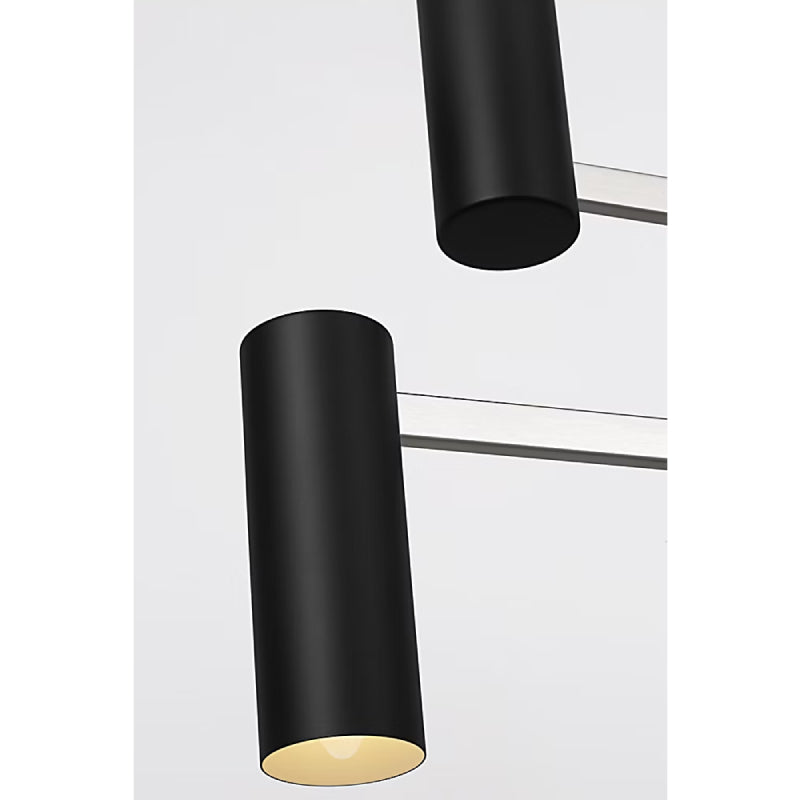 Generation GLC2068 Zentro 8-lt 36" Chandelier - Brushed Nickel