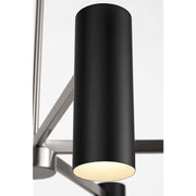 Generation GLC2068 Zentro 8-lt 36" Chandelier - Brushed Nickel