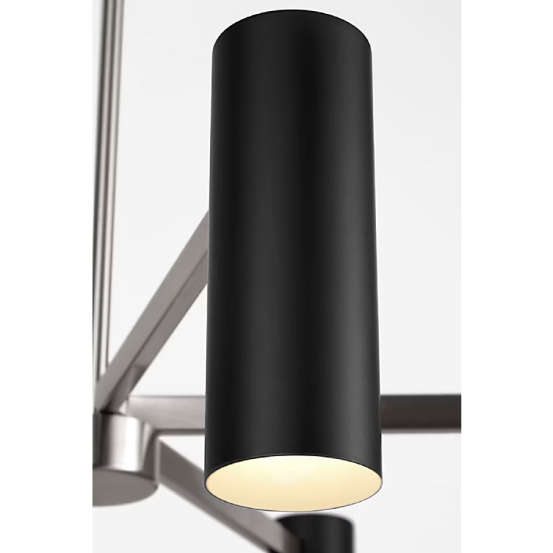 Generation GLC2068 Zentro 8-lt 36" Chandelier - Brushed Nickel