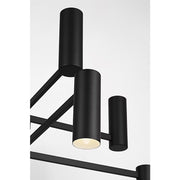 Generation GLC2068E Zentro 8-lt 36" LED Chandelier - Midnight Black