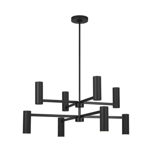 Generation GLC2068 Zentro 8-lt 36" Chandelier - Midnight Black