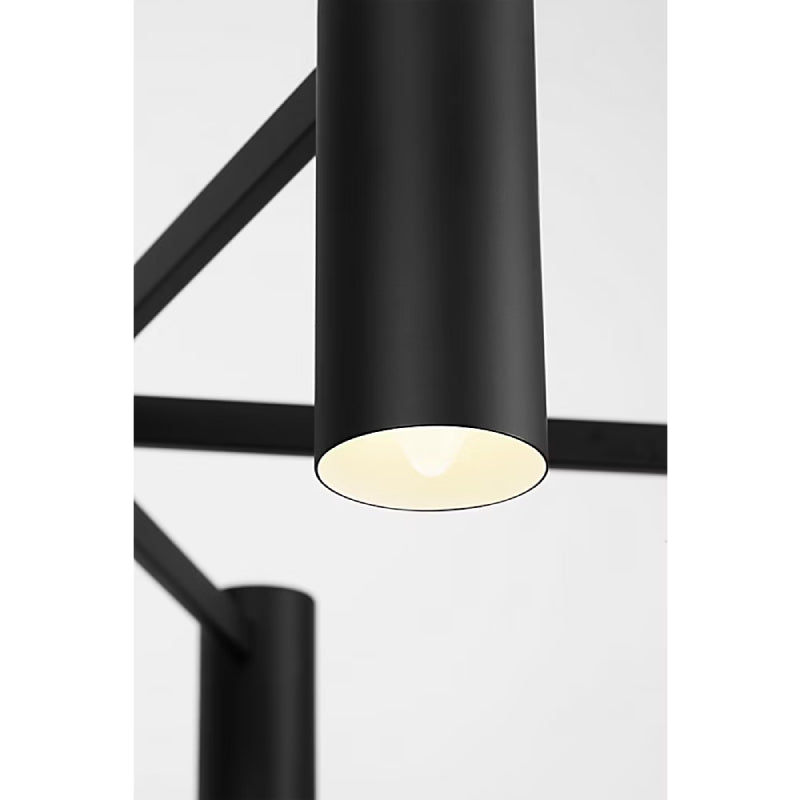 Generation GLC2068 Zentro 8-lt 36" Chandelier - Midnight Black