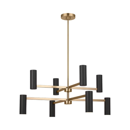 Generation GLC2068E Zentro 8-lt 36" LED Chandelier - Satin Brass