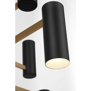 Generation GLC2068E Zentro 8-lt 36" LED Chandelier - Satin Brass