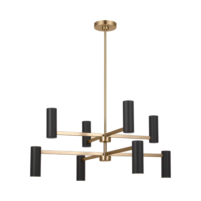 Generation GLC2068 Zentro 8-lt 36" Chandelier - Satin Brass