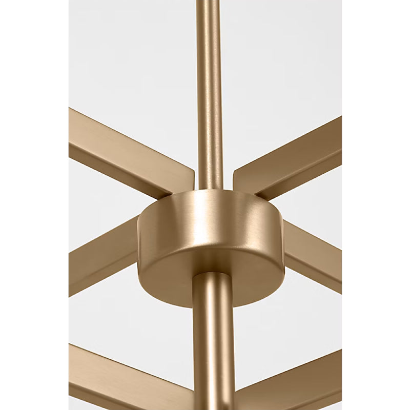 Generation GLC2068 Zentro 8-lt 36" Chandelier - Satin Brass