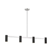 Generation GLC2074 Zentro 4-lt 48" Linear Chandelier - Brushed Nickel